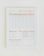 Infant Daily Log Notepad